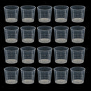 20pcs 20ml Plastic Lab Test Liquid Measuring Container Cups