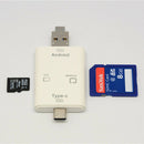 Type-C To Sd/Tf Card Reader Micro-Sd/Usb Three-In-One Phone Card Reader L1X9
