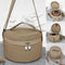 Zipper Closure Portable Canvas Waterproof Carry Bag Buddhism Singing Bowl Round