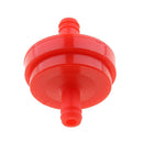 Red Motorcycle Inline Petrol Fuel Filter for Pit Dirt Bike - 6mm 1/4"