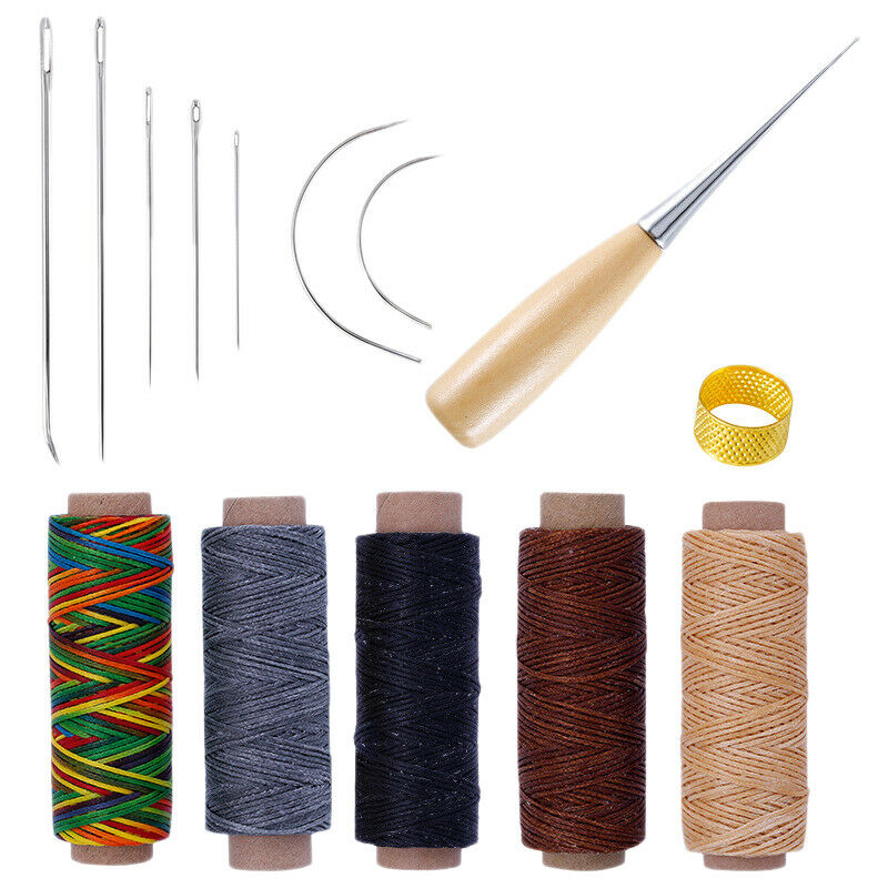 1 Set Sewing Needle Awl Leather Craft Sewing Accessories Stitching Awl Sewi