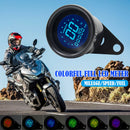 7-Color Backlight LCD Digital Motorcycle Speedometer Odometer Tachometer 12V