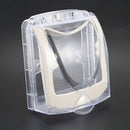 Bathroom Wall Switch Flip Cap Splash Proof Waterproof Cover Box Clear D2H5