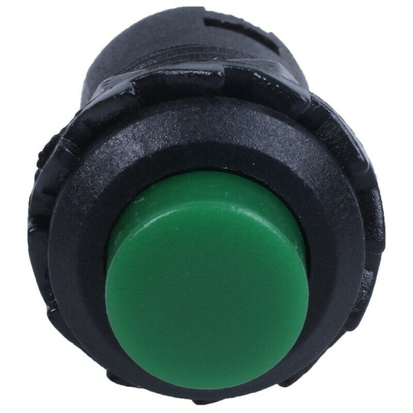 1 X 12mm Car Boat Latching Lock Push On / Off Button 125V 250V green