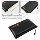 Fireproof Money Safe Document Bag. NON-ITCHY Silicone Coated Fire & Water R J6N1