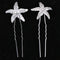 10 Pieces Sea Star Crystal Headpiece Fancy Hair Party Wedding Bride Jewelry