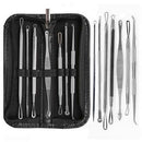 Non Slip Blackhead Comedone Acne Pimple Extractor Remover Stainless Needles liau