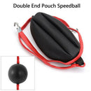 Double End Boxing Speed Ball Punching Bag Dodge Gym Training Black Pu Leather Cy