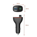 Dual USB Car Charger B300 3.4A Bluetooth 4.2 Handsfree FM New Transmitter M0W5