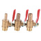1/4 12MM M/F Full Port Inline Brass Water Air Gas Fuel Line Shut-off BallValve3C