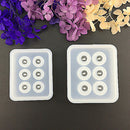 2pcs Sphere Ball Silicone Bead Molds with Holes Round Epoxy for Jewelry,Pol H6Z6