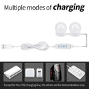 2pcs LED Makeup Mirror Light Bulb Kit Dimmable USB Hollywood Table Lights A