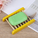 1Pc Natural Bamboo Wood Soap Dish Rack Storage Holder Bath Shower Plate Bathr OZ