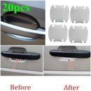 20pcs Exact Fit Invisible Car Door Handle Paint Scratch Protective Film Sheet