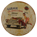 Garage Metal Tin Sign Poster Plaques Race Cars Auto Racing Motel Garage