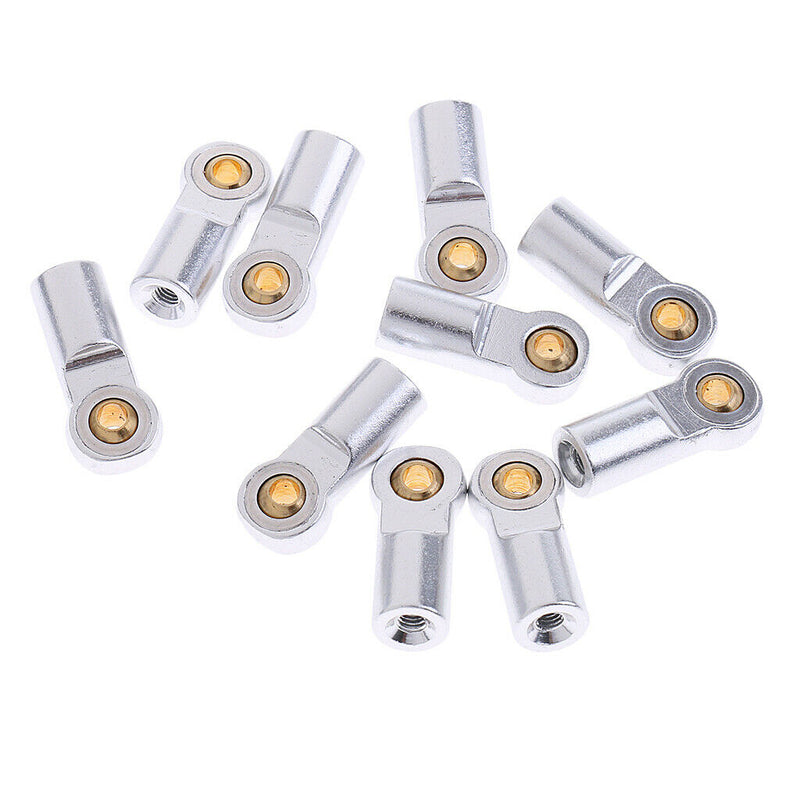 10 Pcs M3 Metal Ball Head Holder Tie rod end For RC Climbing Car White