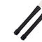 Telescopic Retractable Handles Percussion Drum Brushes Sticks (Black+White)