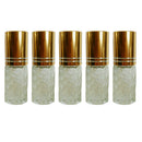 5Pcs 5ml Transparent Replacement Travel Empty Roll-on Glass Perfume Bottle