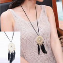 1Pcs Feather Necklace Hollow Circle Dream Catcher Jewelry Chain For Women New .