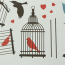 Flowers Birds Birdcage Stickers Decals Wall Art For HomeLiving Room`Bedroom A FT