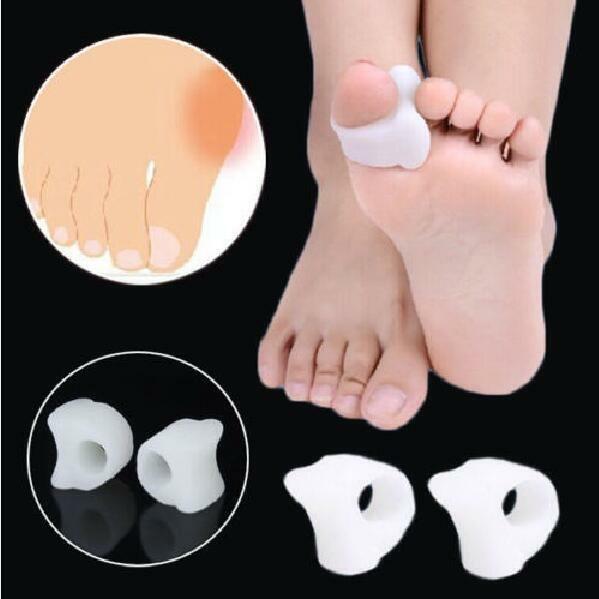 2pc Gel Silicone Toe Separator Spreaders Spacer Reduce Foot Bunion Pain Relieve
