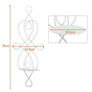 2 Piece Wall Sconce Tea Light Candle Sconces Elegant Swirling Iron Hanging