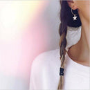 Elegant 1Pair Star Earrings Ear Hook Drop Hoop Pendant Dangle Women Jewellery