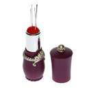 Cute Sewing Needles Pin Cushion Lipstick Shape Sewing Tool Purple