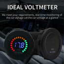 12V 24V Car Motorcycle Boat 3 Digit Voltmeter Volt Meter with Low Voltage Alarm