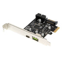 PCI Express to USB3.1 Type-C +USB 2.4A Fast Charging Expansion Card