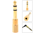1Pc 1/8 3.5mm Female to 6.5mm 1/4 Male Headphone Jack Adapter Plug Stereo Au JR