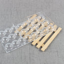 1X Plastic Semi Sphere Shaped Chocolate Mold Fondant Cake Making Mould Maker DIY