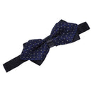 Wedding Party Fashion Festival staple Adjustable Fancy Tie Bow Tie (Navy)