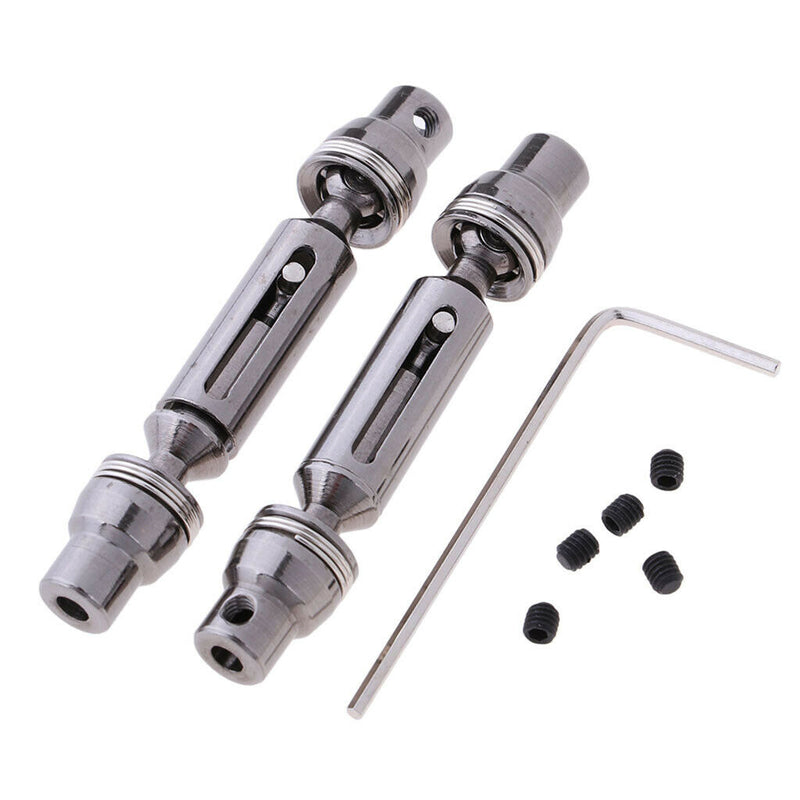 2 Pieces Universal Drive Shaft for WPL B14K B16 B24K C14 MN90 MN91 MN91K DIY