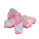 Kids Girls Cosmetic Butterfly Shaped Eye Shadows & Lip Set Pretty Glosses M D7G1