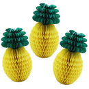 3X Hawaiian Pineapple Paper Lantern Honeycomb Ball Unique Hawaii Party Ado IUE
