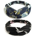 10 Pack Women'S Headbands Boho Flower Printing Twisted Criss Cross Elastic