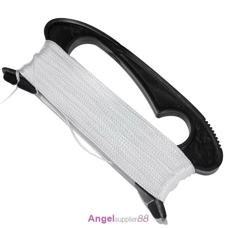 100M D-Shape White Line String Flying Kite Handle Board Outdoor Flying Tool