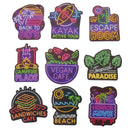50Pcs Neon Stickers Skateboard Laptop Luggage Guitar Bike Car Bomb Dec- OZ