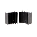 10Pcs 25*23*16MM TO220 Transistor Aluminum Radiator Heat Sink With 2Pin ME