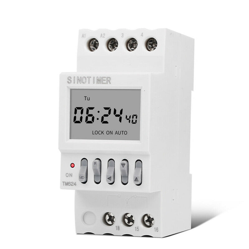 220V 7 Days Programmable Smart Timer Switch Weekly Countdown Controller Timers