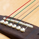 Guitar String One Set 6pcs Rainbow Colorful Acoustic Phosphorine Copper String
