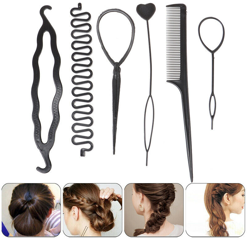 6Pcs/Set Children Curler Hair Braid Maintenance Spiral Twist Hair Styling To Gw