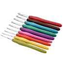Crochet Hook Aluminum Ergonomic Needles Set with Rubber Weave Sewing Tools