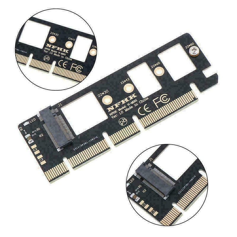 1*NVMe M.2 NGFF SSD to PCI-E PCI express 16x x4 adapter riser card conve Su B6U6