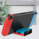 Type-C Game Console Dock for N-Switch HDMI to TV Video Converter (Blue Red)