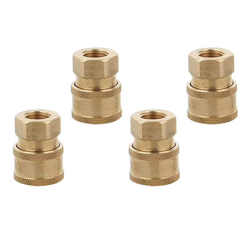 4x Solid Copper Release Connector Pressure Washer Garden