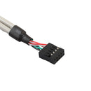 Dual USB 2.0 Port Female Bracket to Motherboard 9pin Connector Header 30cm