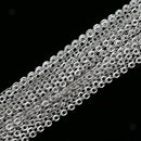 10m Jewelry Making Chain Lot Metal Chains for Craft Findings White K 2x3 mm
