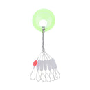 700 Pcs/100 Groups Fishing Bobber Stopper 7 In 1 Transparent Rubber Cylindr R7Z6